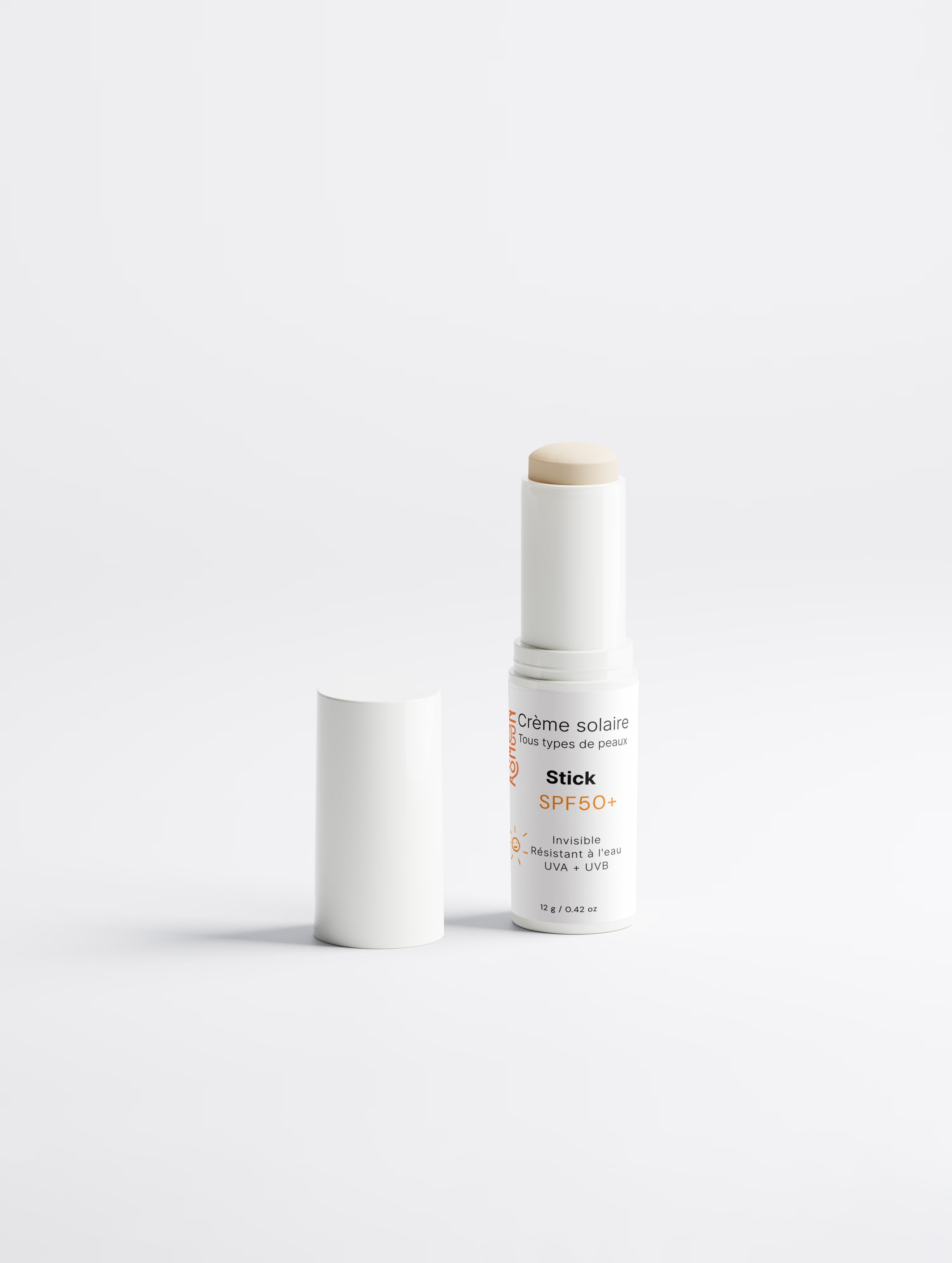Stick de protection solaire SPF50, sans teinte