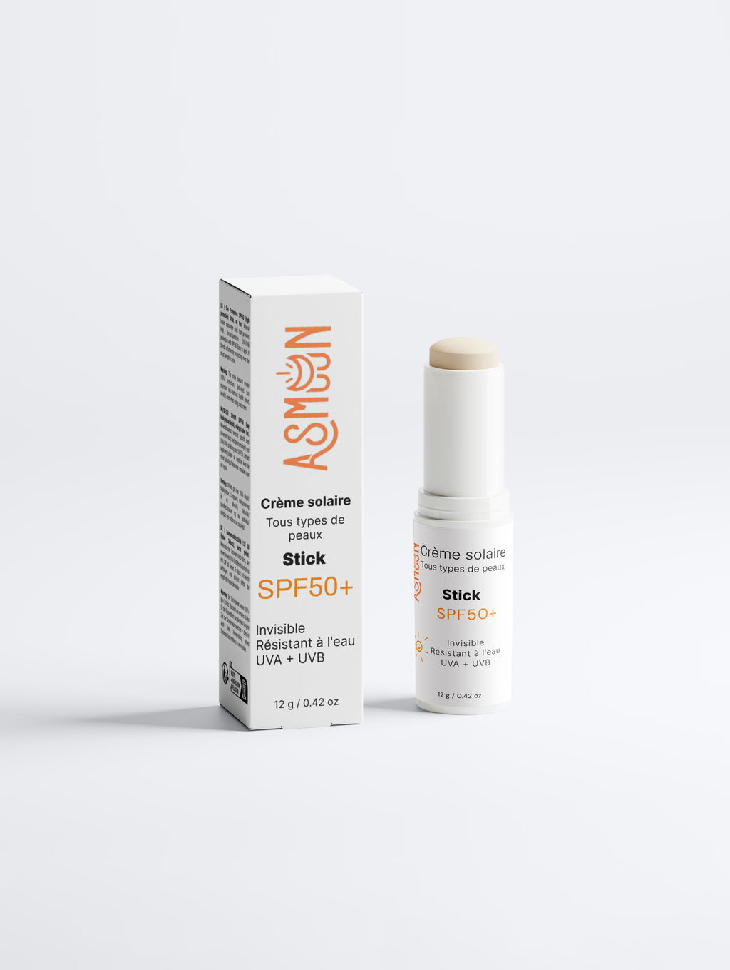 Stick de protection solaire SPF50, sans teinte