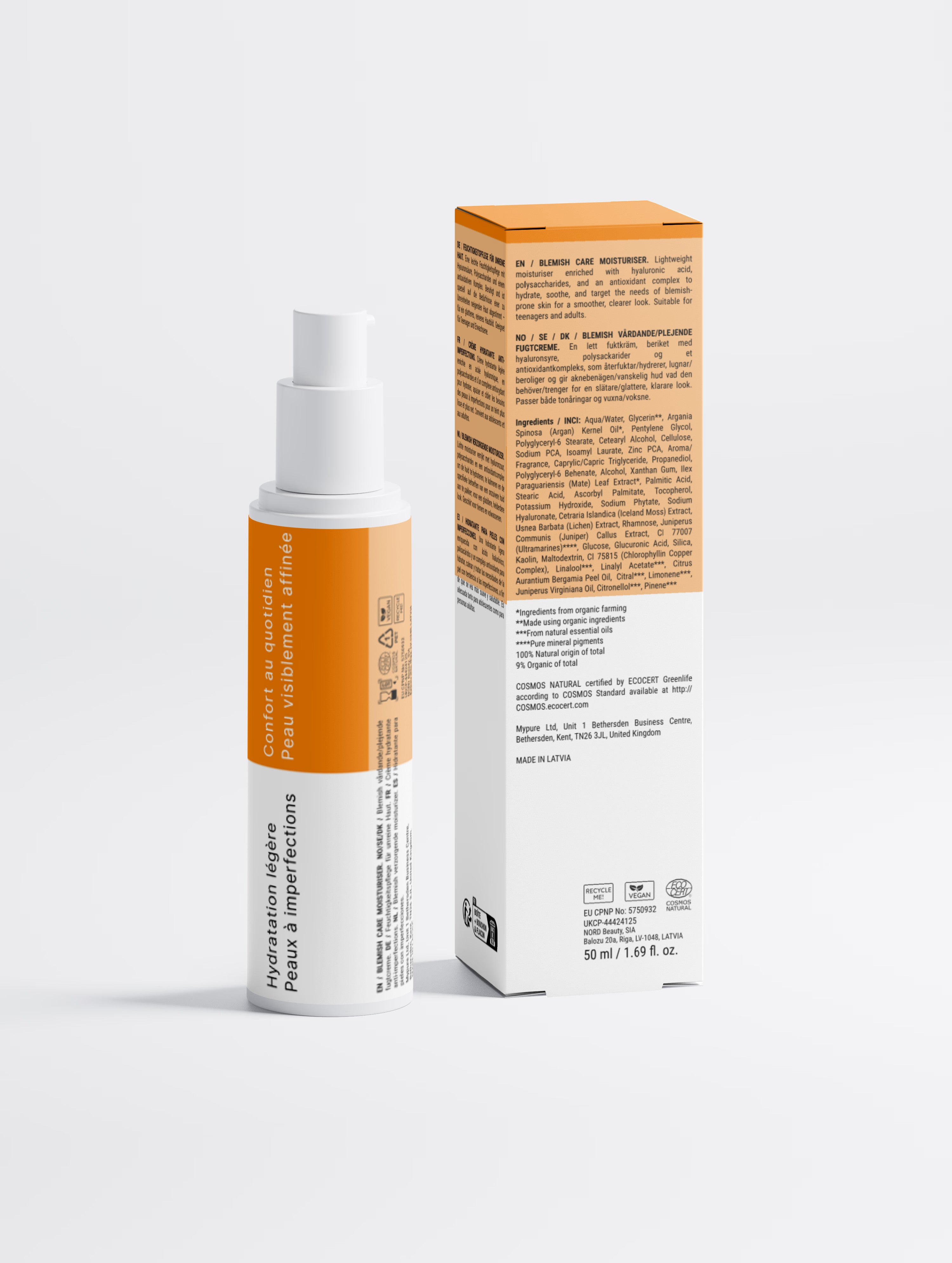 Crème hydratante anti-acné