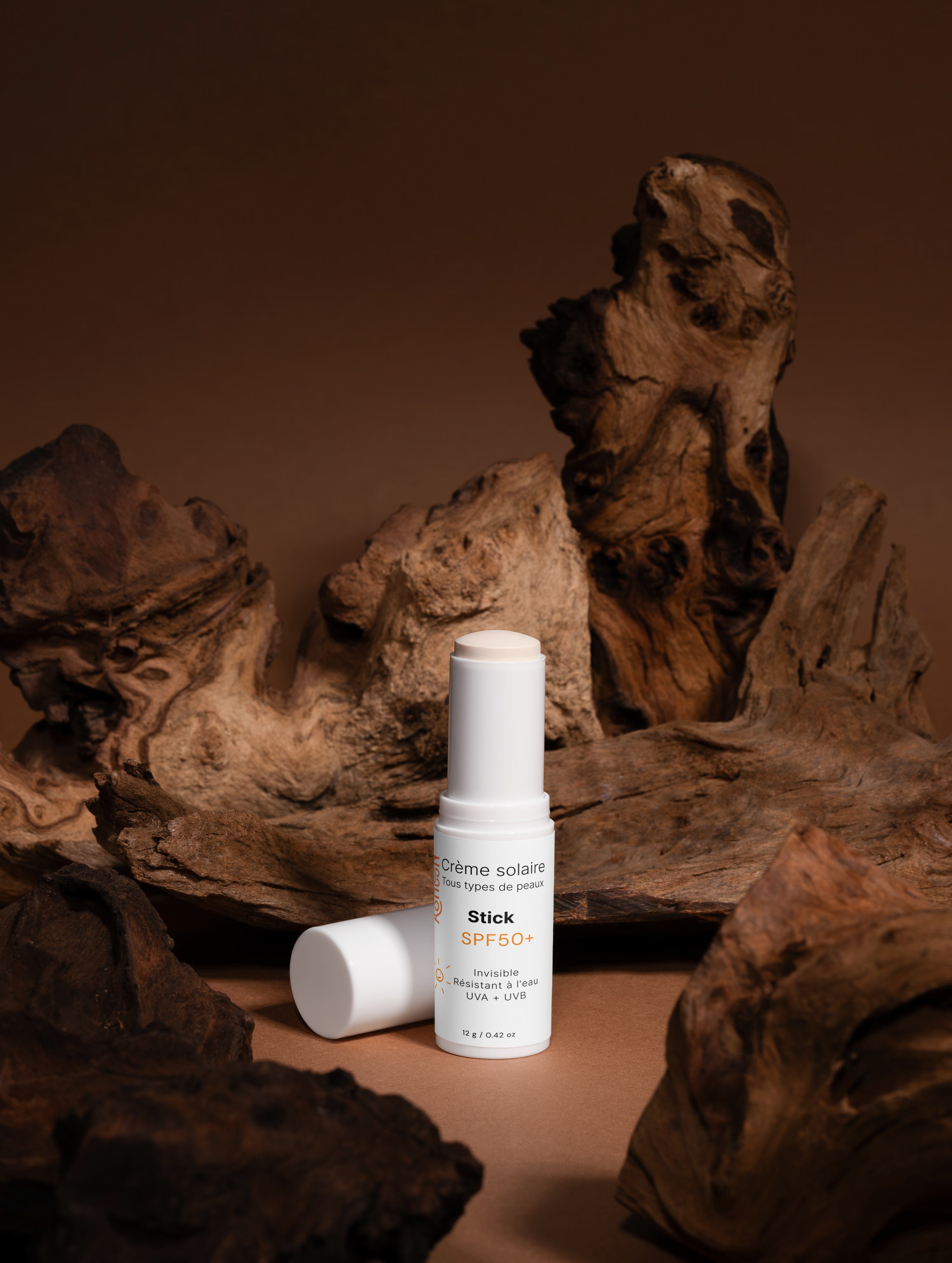 Stick de protection solaire SPF50, sans teinte
