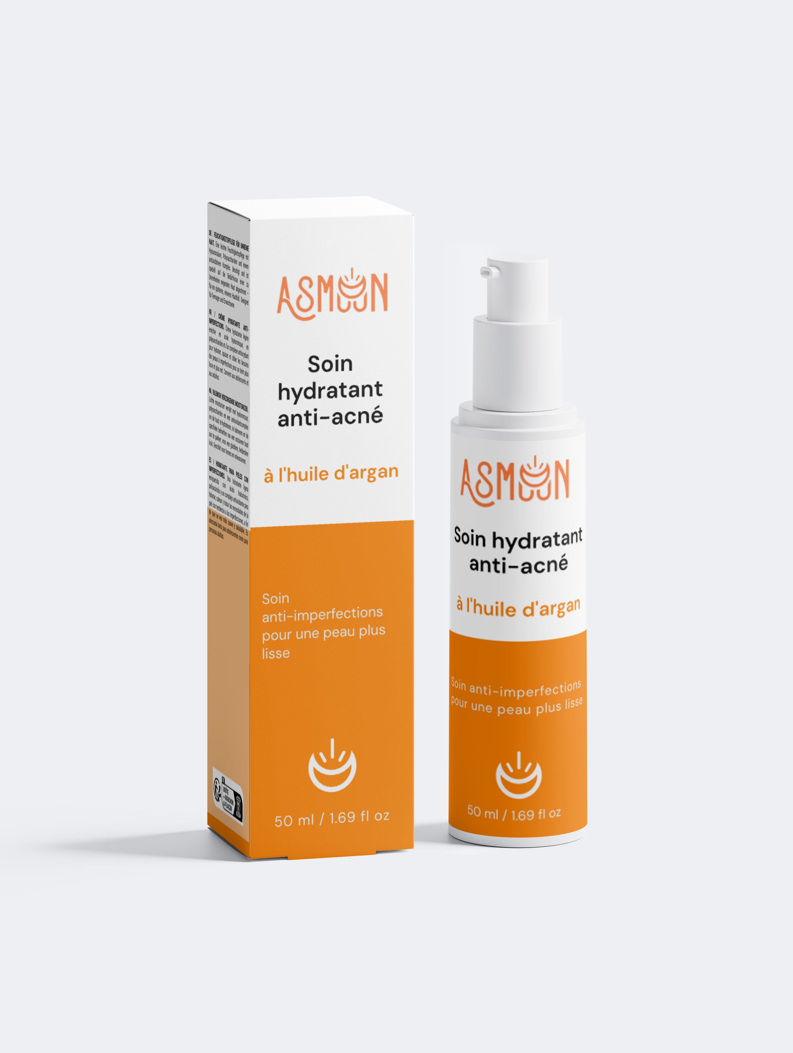 Soin hydratant anti-acné à l'huile d'argan